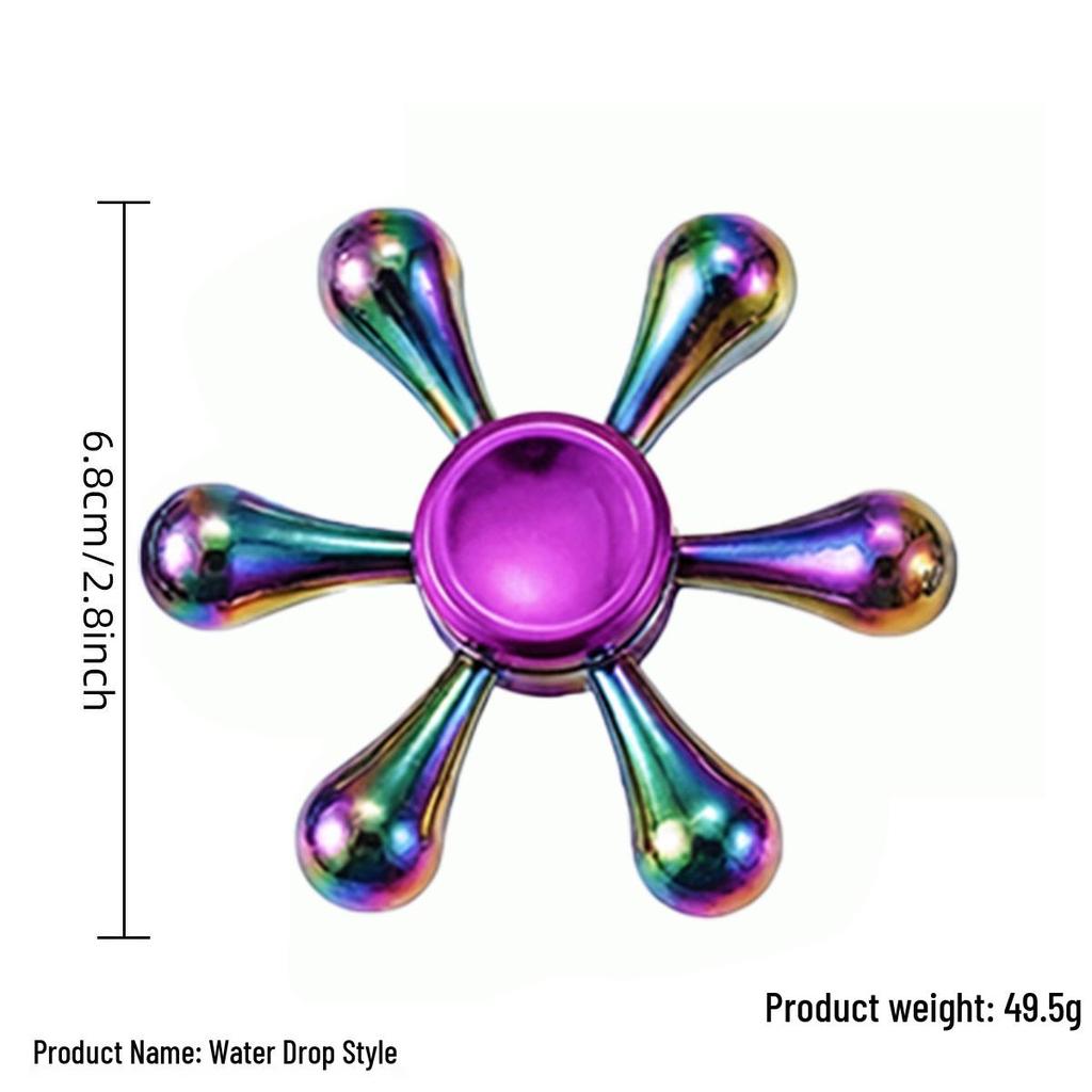 Alloy Fidget Spinner Stress Relief Toy - Handheld Finger Gyroscope Spinner