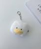 AS KNOW AS Plus (ASKNOW AS PLUS) ZY8556 Squishy Animal Keychain, Duck, Cute, Fluffy Plush Toy, White