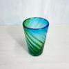 Ryukyu Glass Tumbler, Okinawa Souvenir, Awamori Glass, Cup, Stylish, Birthday Gift, Churaumi Long Glass (Light Green)