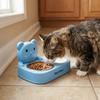Detachable Cat Food Water Bowl Non-Slip Base Cat Feeding Bowl Pet Water Container  for Cats Dogs