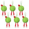 6Pcs Christmas Tree Pendant Striking Design Furry Christmas Furry Ball Decoration Hanging Ornament Seasonal Home Accents