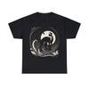 Unisex Adult T Shirt Designer Streetwear Black White Art Nouveau Siamese Cat