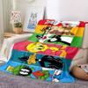 1pc Looney Tunes Cartoon Characters Flannel Throw Blanket - HD Printed Lightweight Soft Warm All-Season Blanket for Sofa, Bed, Travel, Camping 199