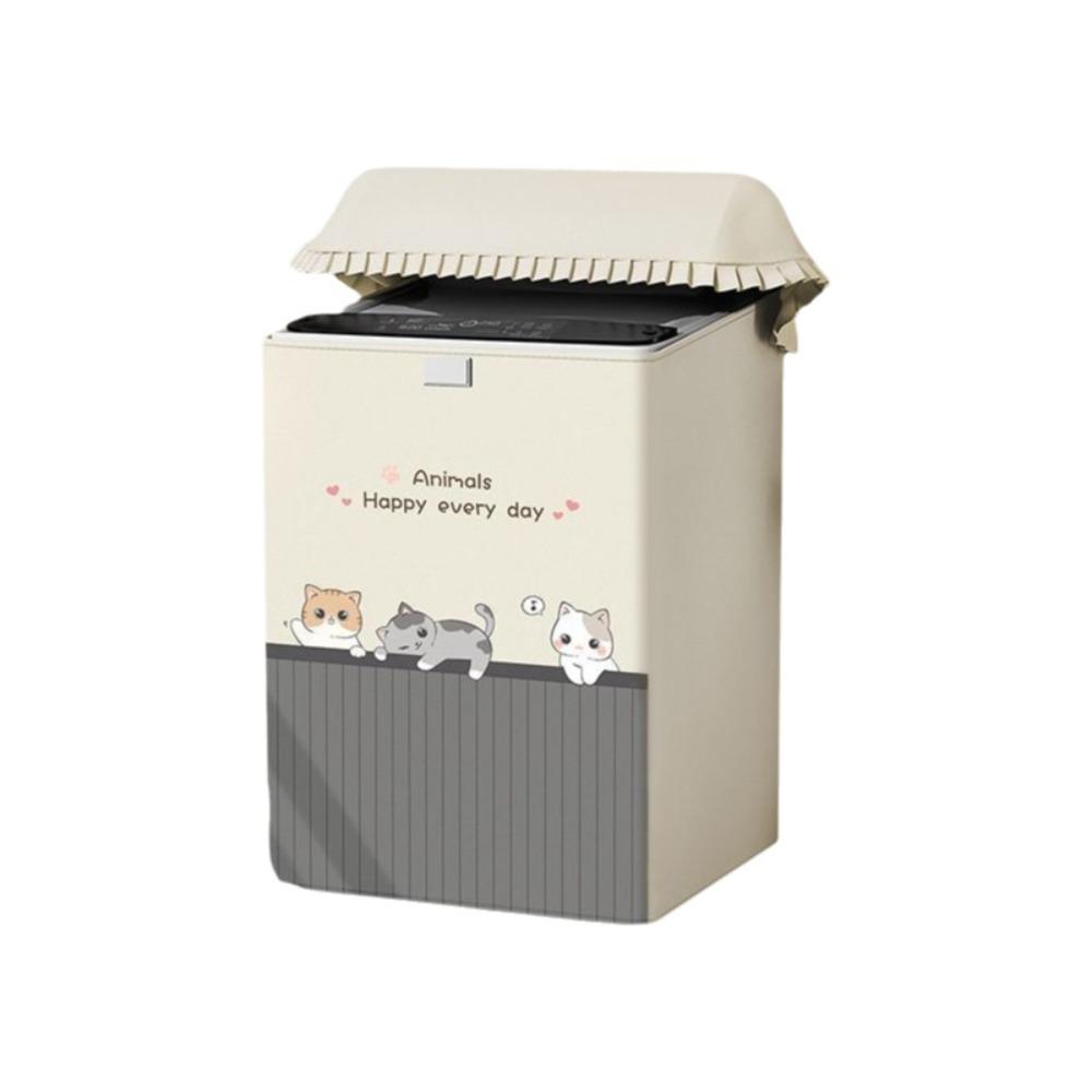 

Anti-dust Top Open Cover Waterproof Protective Cover Universal Washing Machine Cover Balcony Style 6