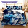 CR7 Pattern Bedding,Quilt Set Quilt Cover Pillowcase Home Birthday Gift (1 * duvet cover + 2 * pillowcase, without core)