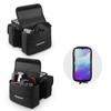 Dual-Sides 2L Bicycle Bag Bike Frame Fronttube Bag Touchscreen Mobilephone Bag Double Zipper