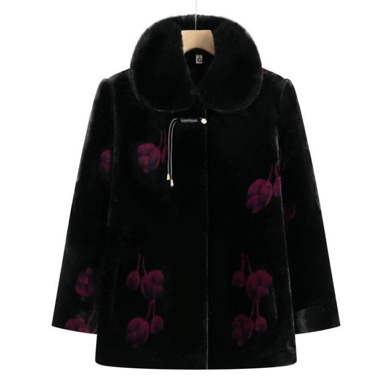 Winter Imitation Fur Cotton-padded Jacket, Velvet Warm Clothes, Mink Coat Thick