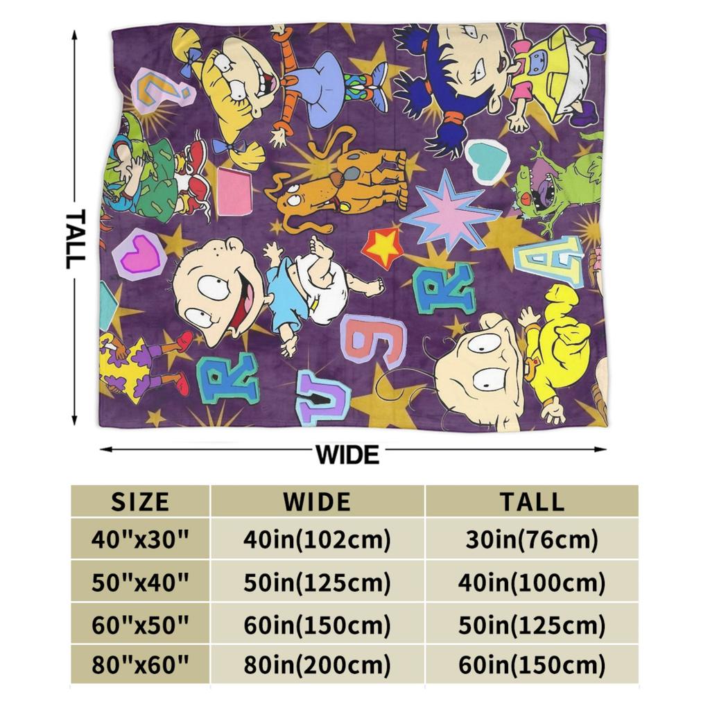 Rugrats Chuckie Finster  Blankets Quality Warm  Bedding Throws Winter Travel Outdoor Funny Bedspread