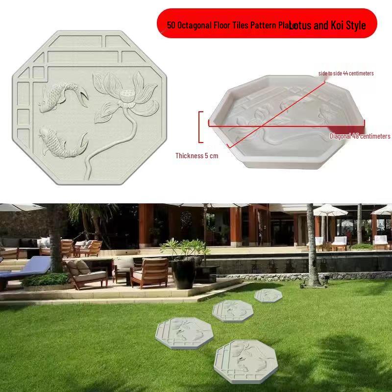 Garden Cement Tile Mold for Outdoor Stepping Stones