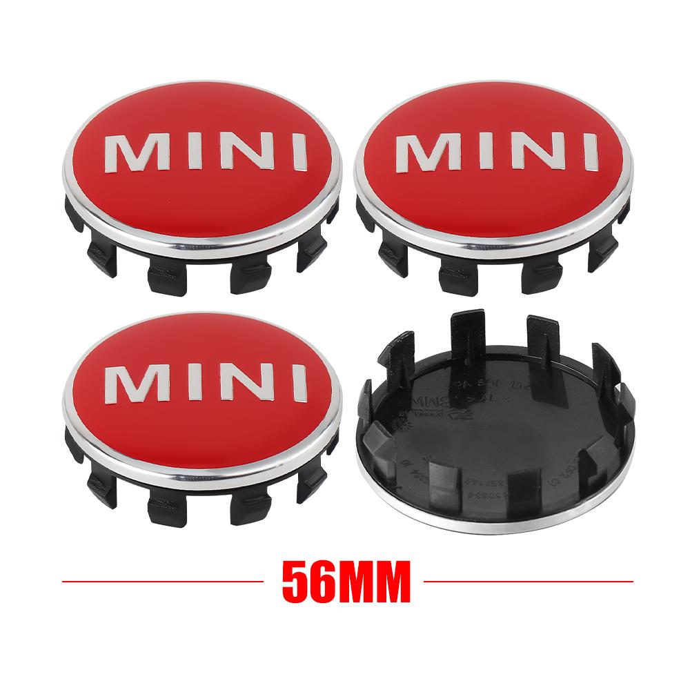 4Pcs 56mm Car Wheel Tire Hub Caps Badge Covers Auto Accessories For MINI Cooper JCW WORKS R55 R56 F55 F56 R57 R58 R59 R60 R50