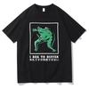 Ich erlaube mir zu widersprechen Frosch T-Shirt Lustig Japanischer Frosch Retro Damenbekleidung Harajuku Kleidung Sommer Baumwolle Grafik T-Shirts Tops