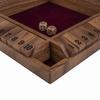 Engelhart - 300406 - Jeu Shut The Box en bois avec feutrine - Coffret 4 joueurs - 8 dés inclus