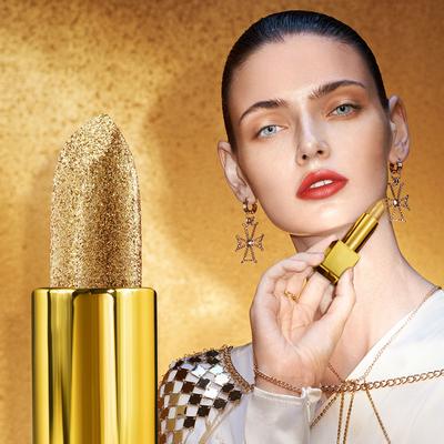 Gold Lipstick Matte Lipstick Makeup Small Gold Nugget Lipstick