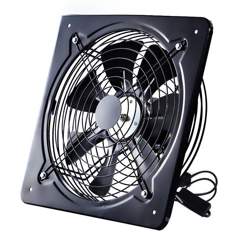 Powerful Industrial Iron Exhaust Fan Household Efficient Ventilation And Smoke Removal Device Kitchen Range Hood