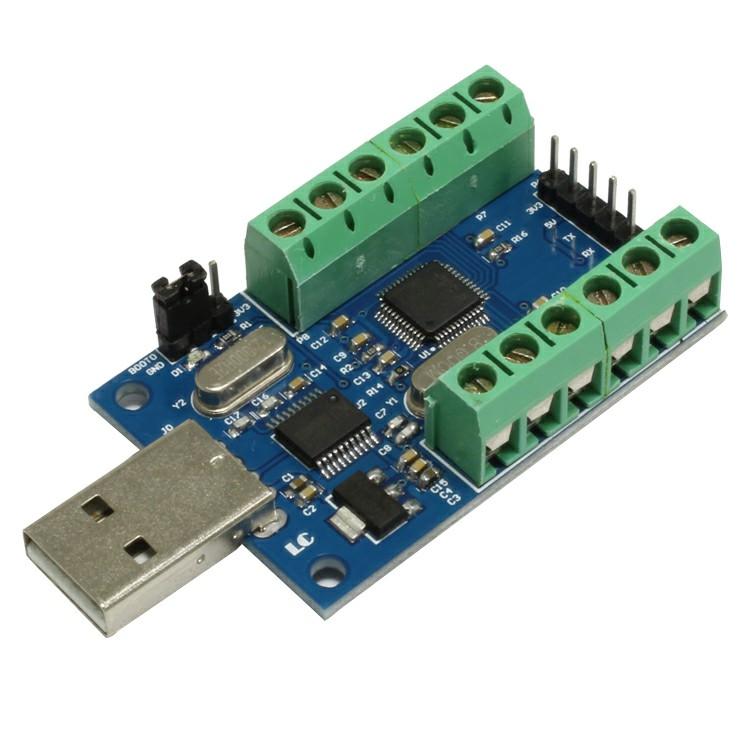 USB Interface 10-Channel 12-Bit AD Sampling Data Acquisition STM32 UART Communication ADC Module