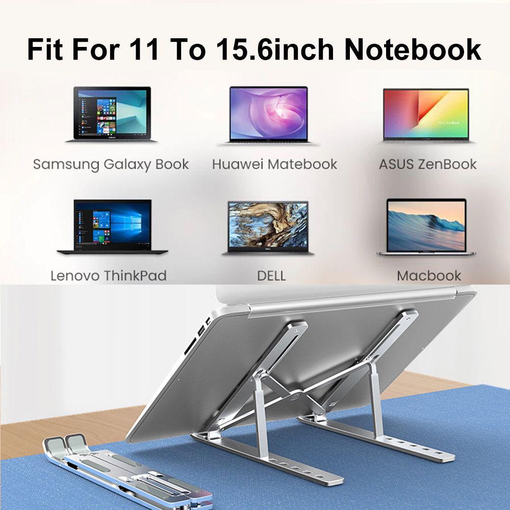 Portable Laptop Stand Aluminum  Notebook Laptop Lifting Bracket Support Macbook Air Pro Holder Accessories Foldable Lap Top Base