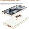 Coque Silicone - Samsung - Galaxy S24 Ultra - Blanc - Motif Cœur - Souple TPU avec 2 Verres Trempés