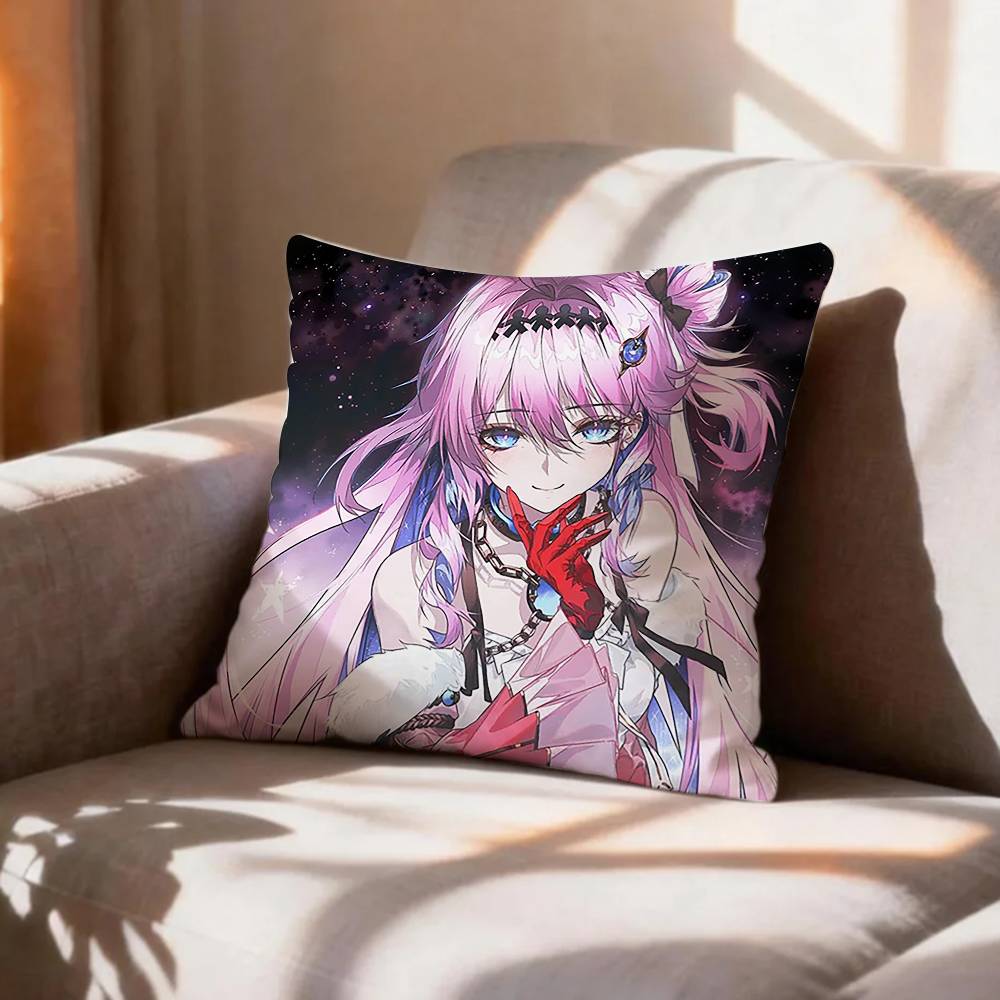 COOL DDenia Hiyuki WuWa Wuthering   Pillow Case Pattern Printed Pillowcase For Living Room Sofa Cushion Cover