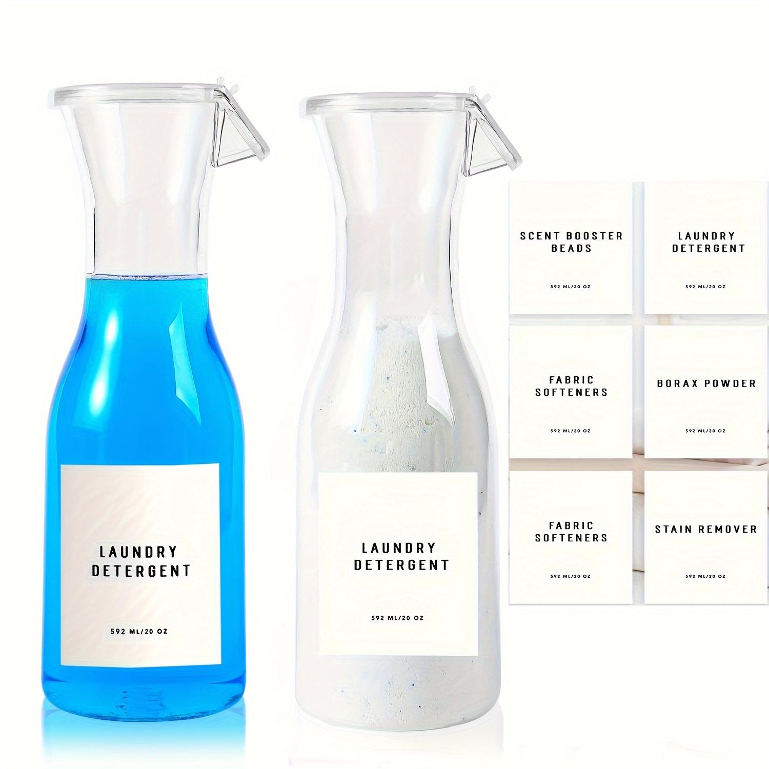 

2 шт. 20 унций дозатор для стирального порошка держатель для жидкого стирального порошка контейнер органайзер, дозатор для мыла ящик для хранения