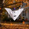 Decorazione fantasma per giardino Decorazione da appendere per Halloween Bianca carina volante con strega