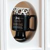 Retro Patterned Ceramic Stemmed Cup