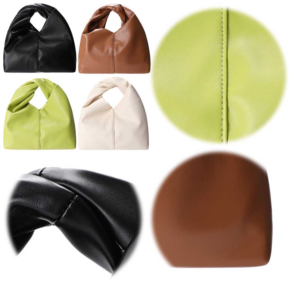 

Женская сумка из искусственной кожи с поворотной ручкой, сумки с застежкой и рюшами, модный кошелек-клатч, маленькая сумка для пельменей для путешествий на открытом воздухе