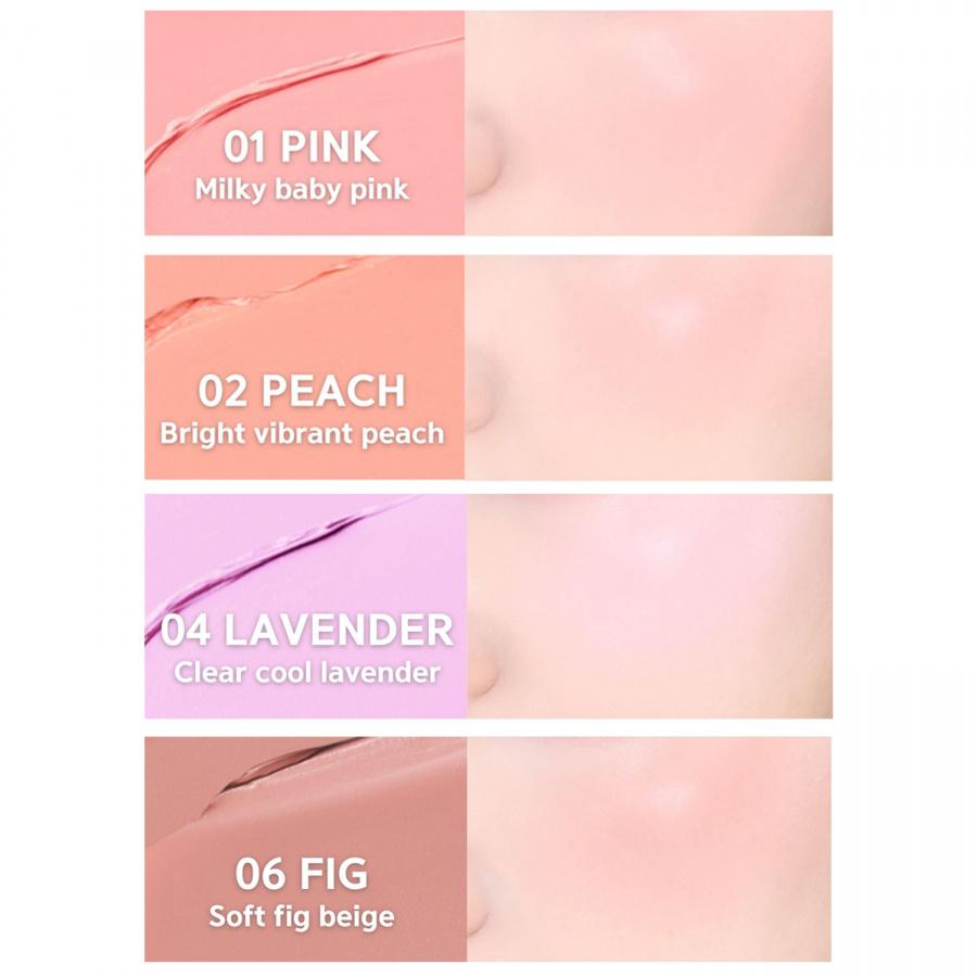 Bbia Ready To Wear Downy Cheek 3.5g/Featherlight Velvet Powder Blush With Hyaluronic Acid & Peach Extract 12HR Natural Flush For Office