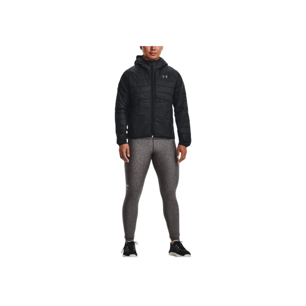 Under Armour Veste en coton à manches longues zippée à capuche couleur unie pour femme vestes Noir 1375452-001