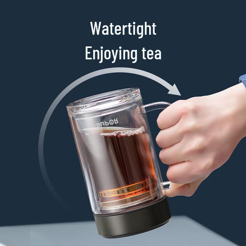 SUPOR Double-Layer Glass Mug