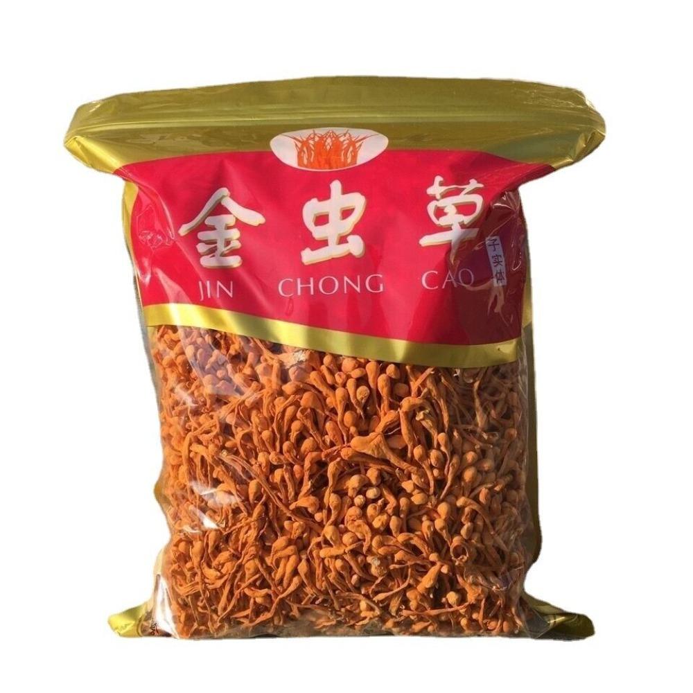 500g Čínská sušená bylina Jin Chong Cao Cordyceps Militaris