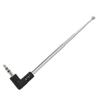 FM Radio Antenna 3.5mm Retractable Aerial 4 Sections L Shape 240mm Antenna