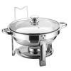Large Capacity Stainless Steel Buffet Stove Hotel Insulation Stove Restaurant Circular Alcohol Heating Stove Food Heater