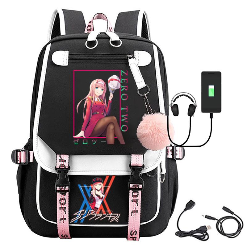 Large Capacity Schoolbag with Shoulder Strap; Student Three-piece Pencil Case Set