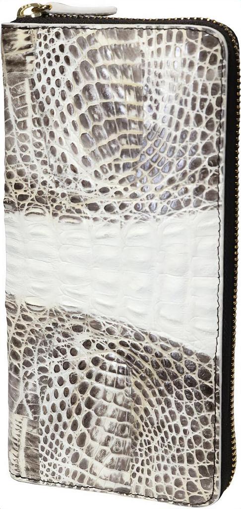 This Brown, Genuine Leather Wallet for Men and Women Features a Single Piece of Genuine Leather, a Unique Design, an L-shaped Zipper Closure, a Coin