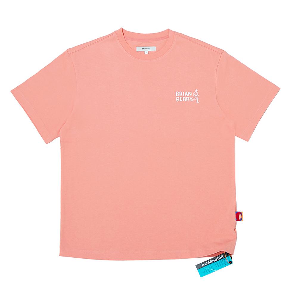 Brian Berry Build Logo Tee_Coral L