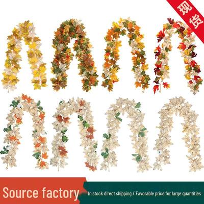 Artificial Maple Leaf Vine for Autumn Harvest Festival & Thanksgiving Decorations