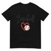 Baseball Mom Heart Design – Cute Sports Mom Graphic T-Shirt