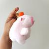 Creative Kapibala Keychain Pendant That Can Spit Bubbles Cute Capybara Schoolbag Hanging Ornament Grab Machine Doll