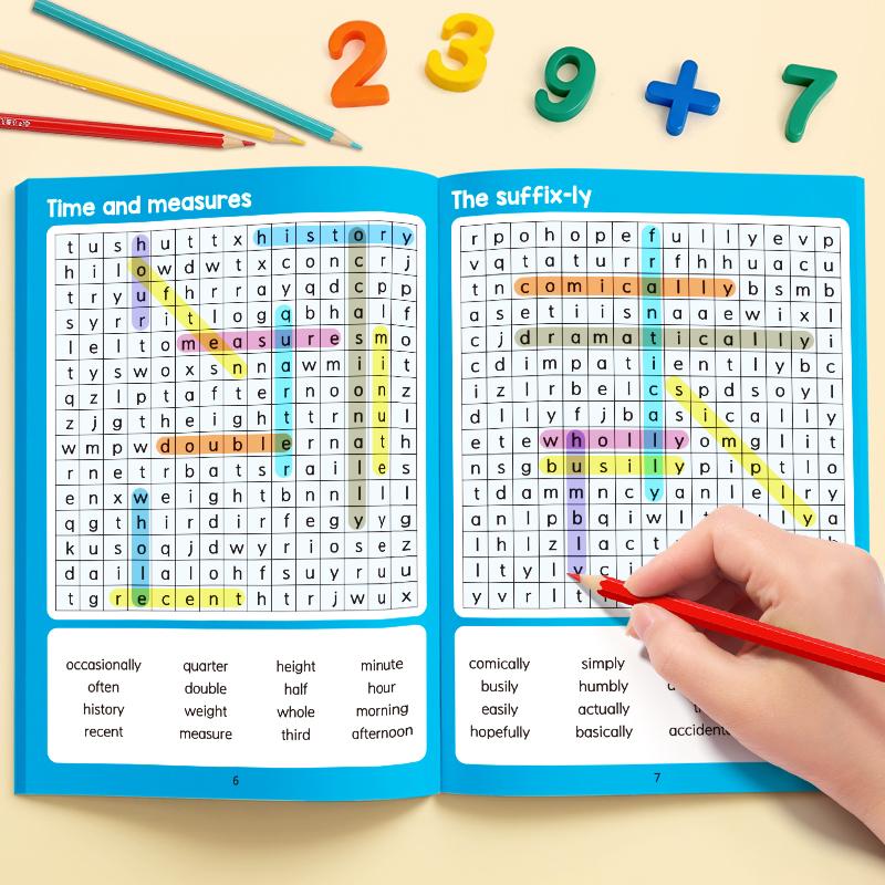 32 Pages Word Search Puzzle Book Spelling Big Book of Word Search Advanced & Elementary for Adults Students Vocabulary Builder