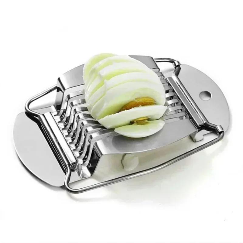 New Kitchen Portable Stainless Steel Wire Slicers Multifu Egg Egg Slicer for Hard Convenient Home Supplies Cooking Tools