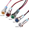 LED Indicator Warning Signal Light 6mm Thread Metal 12V 24V Panel Mount ADM