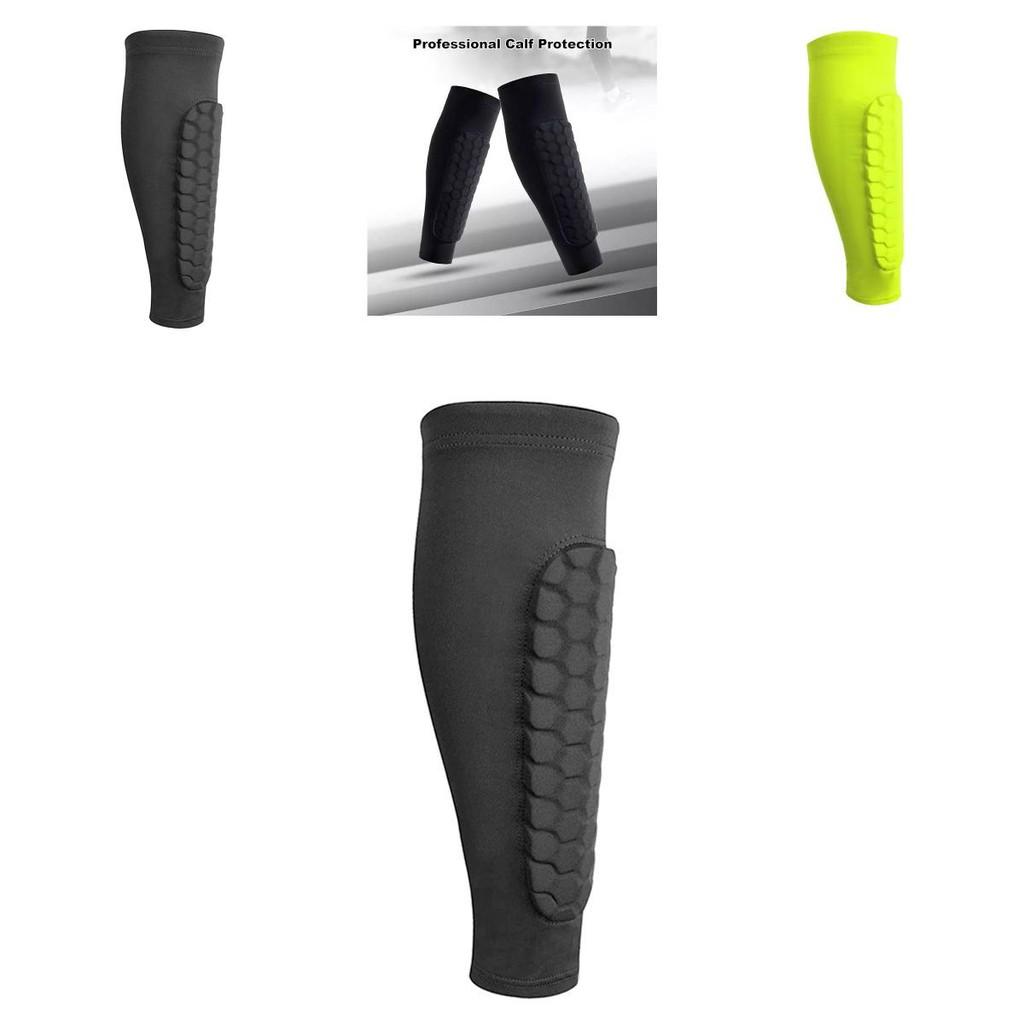 Durable Eva Silicone Non-slip Honeycomb Calf Sleeves For Basketball Soccer Cycling Sports