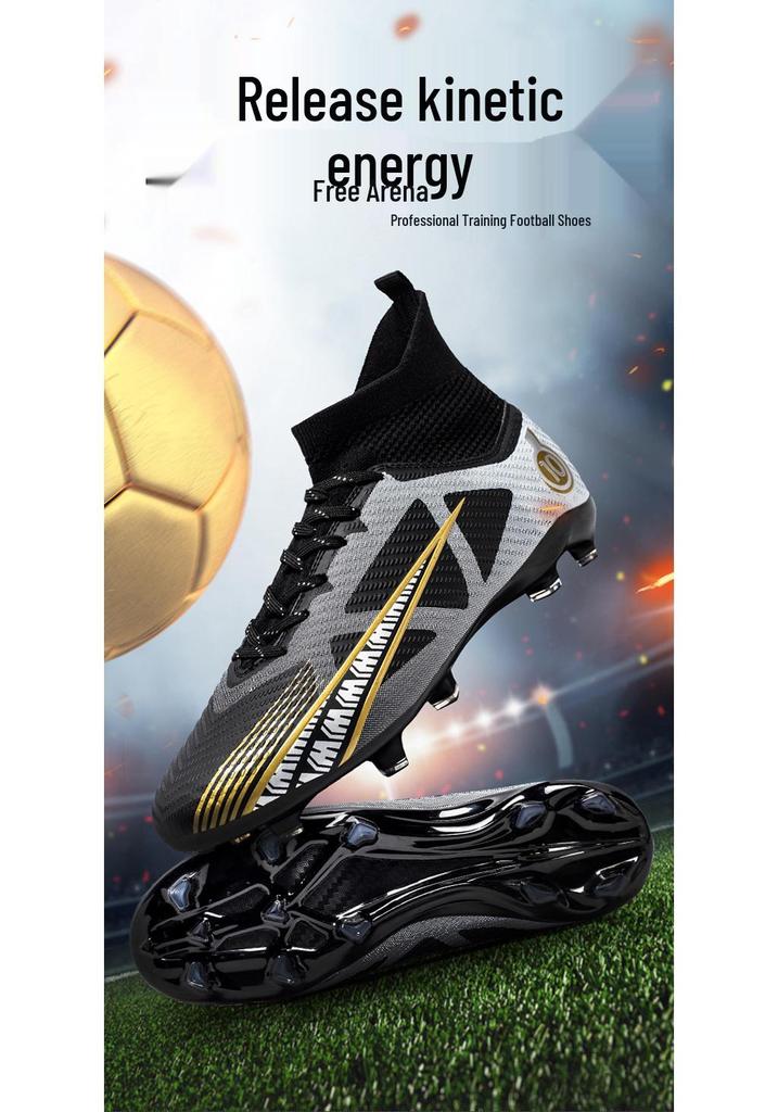 High-Top Youth Football Boots with TF and AG Studs for Boys and Girls