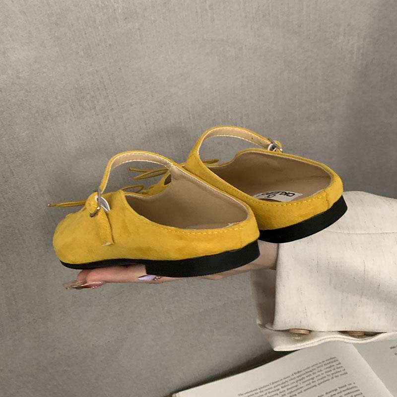 Mode Damen Flaches Schuhwerk Slipper Damen Flats Mit Schuhen Pantoletten Mode Schmetterlingsknoten Damen Flats Mary Janes Schuhe