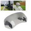 Yosoo. Motorcycle Windshield, 285mm Length, Black, Universal Fit, ABS Plastic.