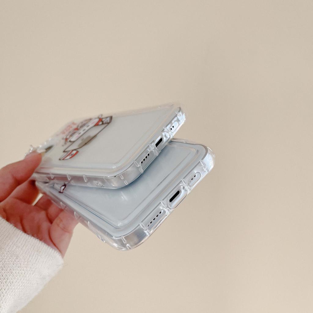 Frohes Neues Jahr 2023 Kaninchen Paar Niedlicher Hase Cartoon Silikon Soft Phone Case für Iphone 13 11 Promax 14 Pro Max 12 Shell Capa