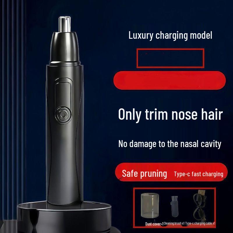Rechargeable Automatic Nose Hair Trimmer for Men & Women - Precision Clipper & Nasal Grooming Tool
