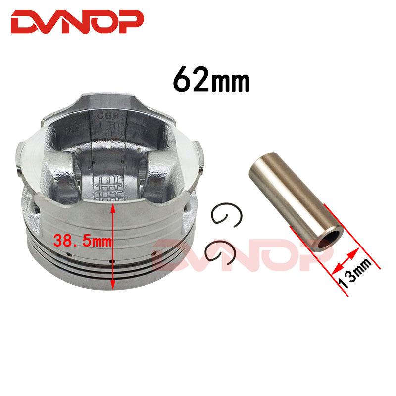 Motorcycle 62 mm Piston 13 mm Pin Ring Set Kit Assembly For HONDA CG150 CGH150 ZJ150 Irbis GS150 150cc