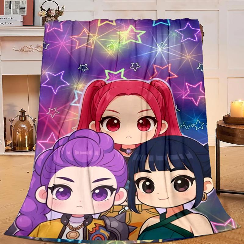 1PC Superhero kpop Friends Adventure Flannel Blanket Gift, Suitable for Both Men And Women, Soft Ideal for Beds And Sofa, Birthday Or Christmas Gift