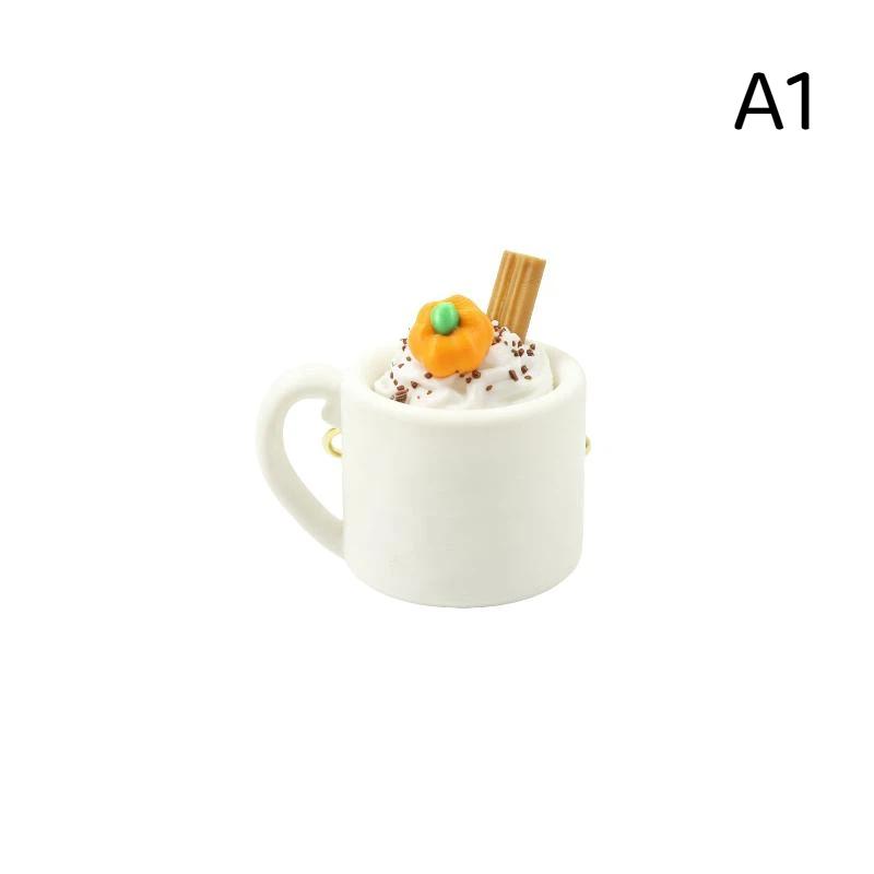 Sundae Ice Cream Mug Keycap Clicker Keychain 3D Printed Cute Fidget Toy Small Christmas Gift for Kids Teens